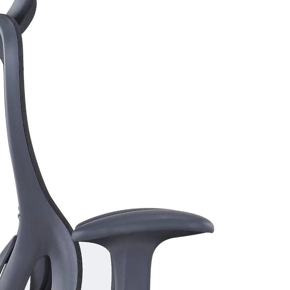 Black Adjustable Height Swivel Rolling Executive Office Chair - NOBLE HOME INTERIORS