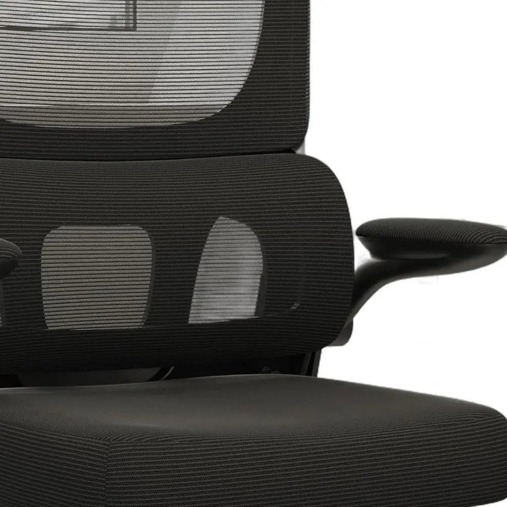 Black Adjustable Height Swivel Rolling Office Chair - NOBLE HOME INTERIORS