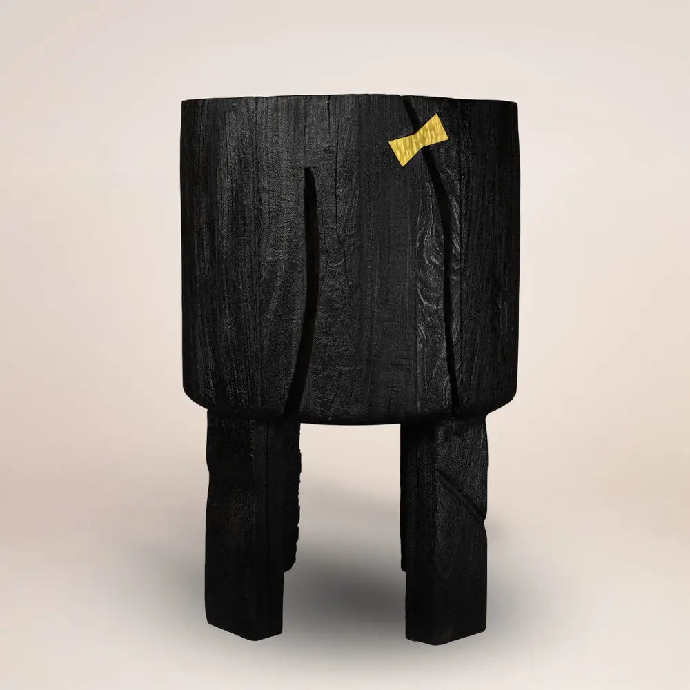 Black Wood Pot Planter - NOBLE HOME INTERIORS