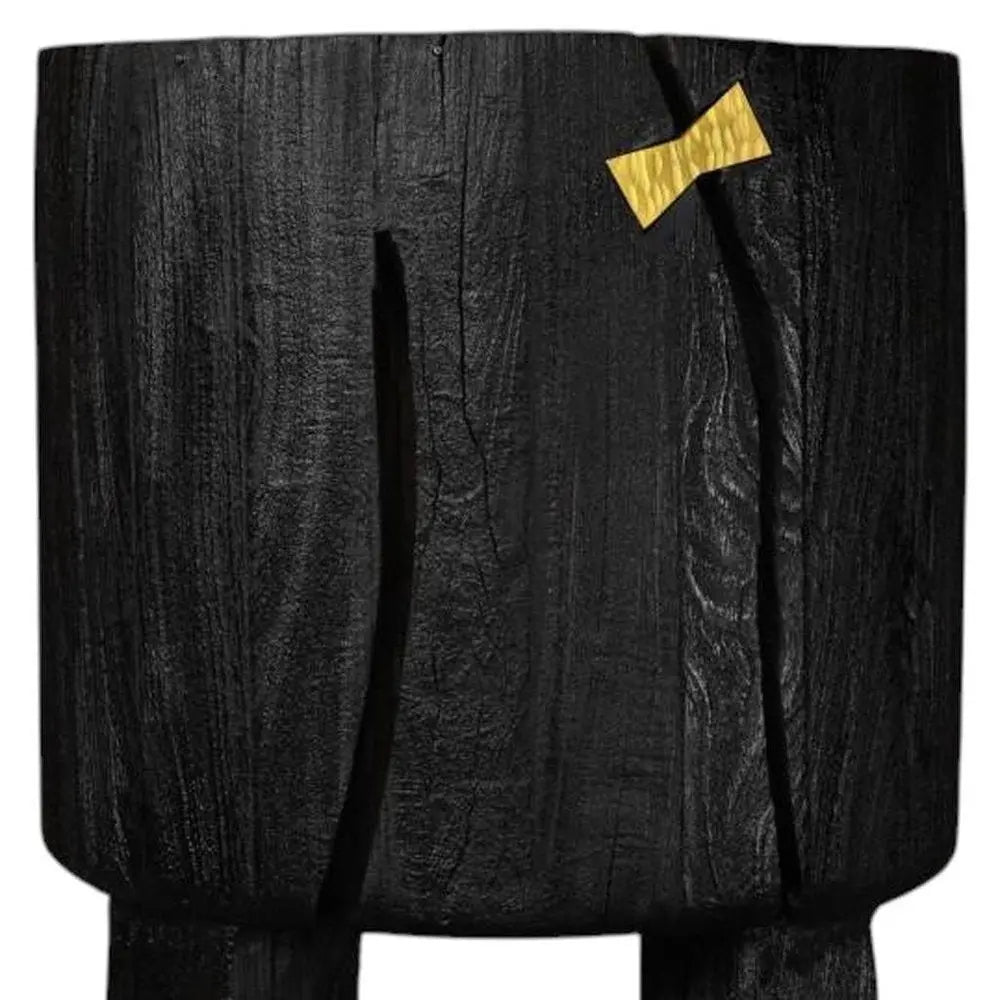 Black Wood Pot Planter - NOBLE HOME INTERIORS