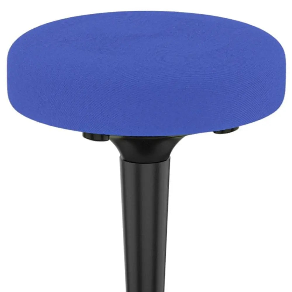 Blue and Black Adjustable Height Swivel Office Chair - NOBLE HOME INTERIORS