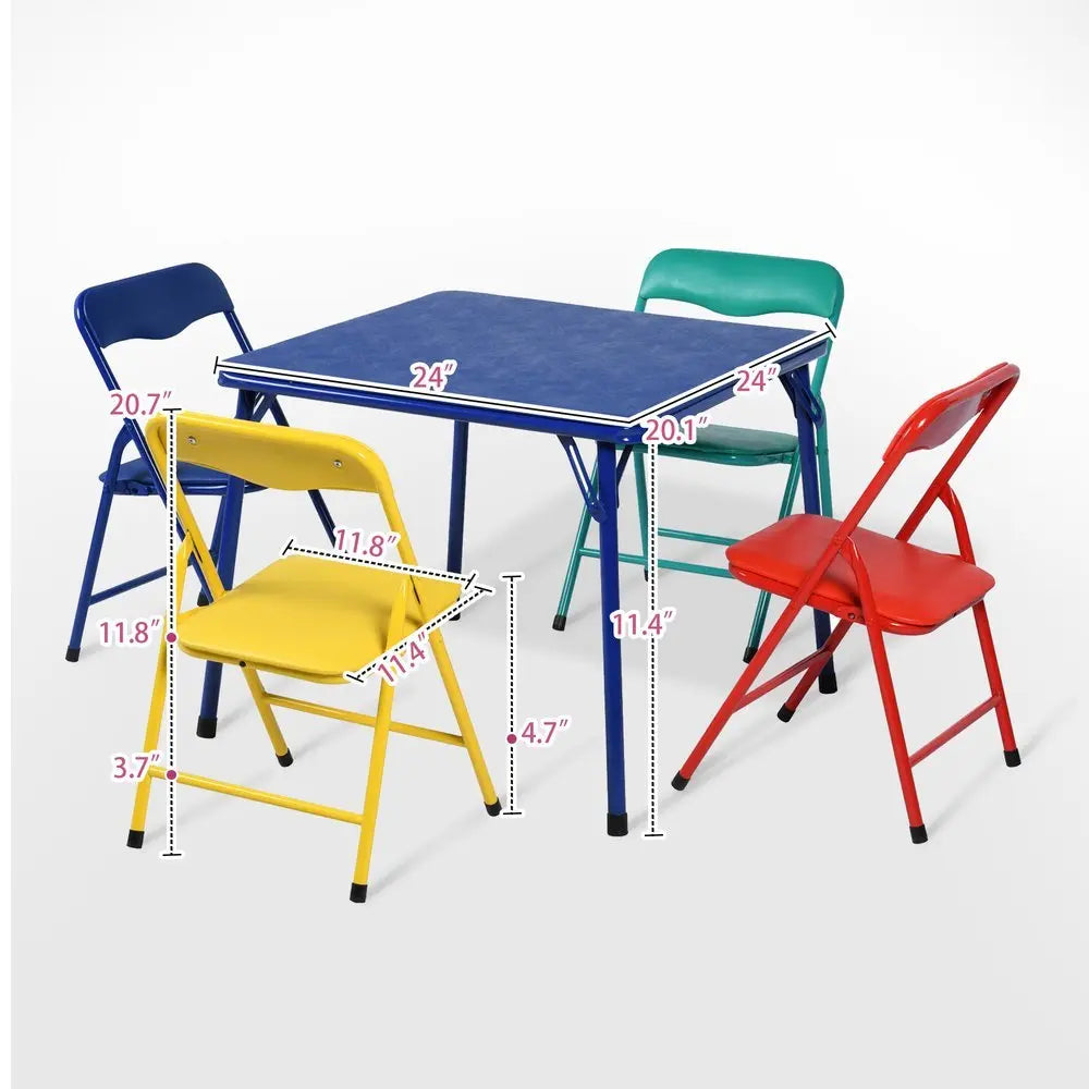 Blue PVC Veneer and Steel Square Furniture Set - NOVA HOME FURNITURE