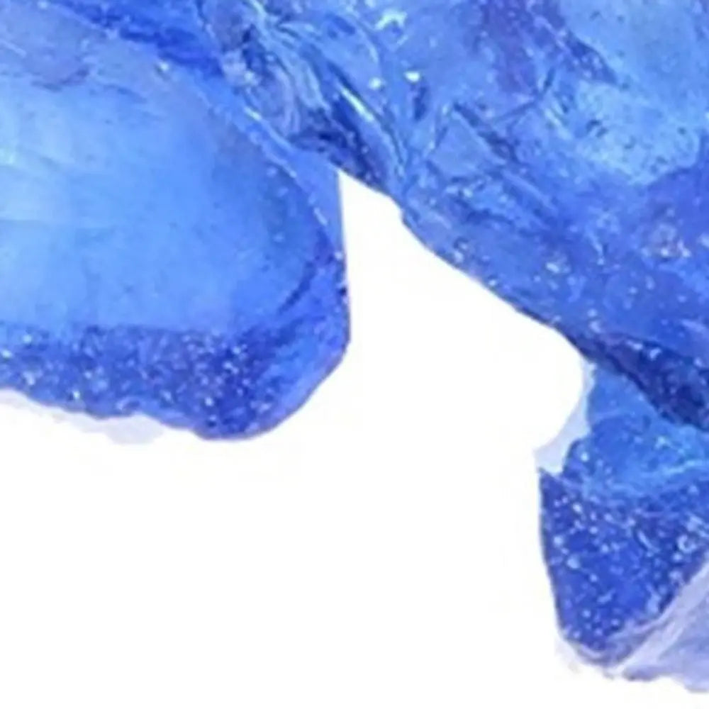 Blue Round Reflective Fire Pit Glass - NOBLE HOME INTERIORS