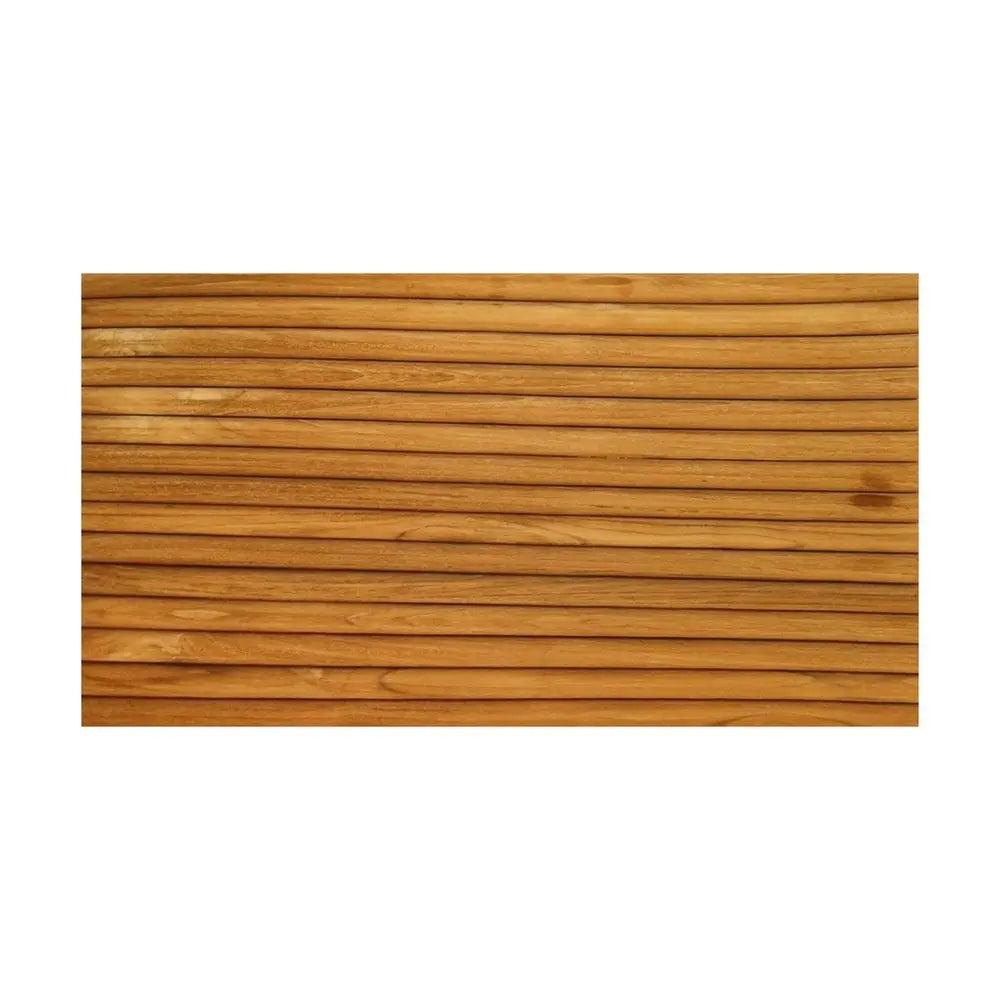 Brown 3D Embossed Striped Teak Reclaimed Wood Decorative Wall Panels - NOBLE HOME INTERIORS