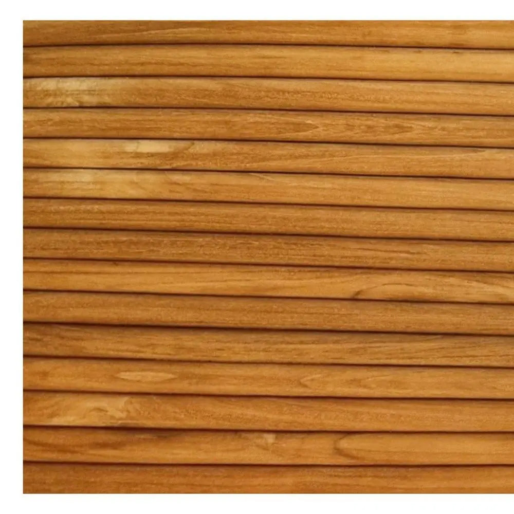 Brown 3D Embossed Striped Teak Reclaimed Wood Decorative Wall Panels - NOBLE HOME INTERIORS