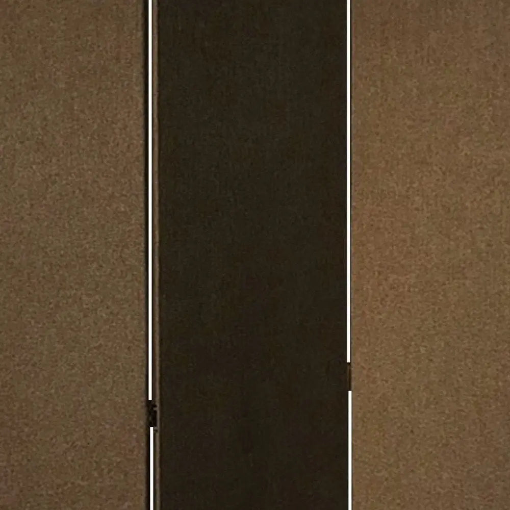 Brown Upholstered 3 Panel Room Divider Screen - NOBLE HOME INTERIORS