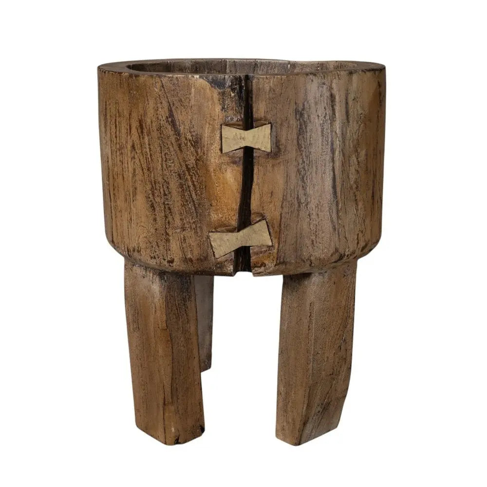 Brown Wood Pot Planter - NOBLE HOME INTERIORS