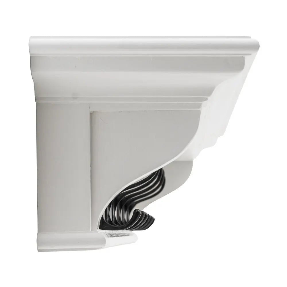 Classic White Wood Wide Six Hook Coat Rack - NOBLE HOME INTERIORS