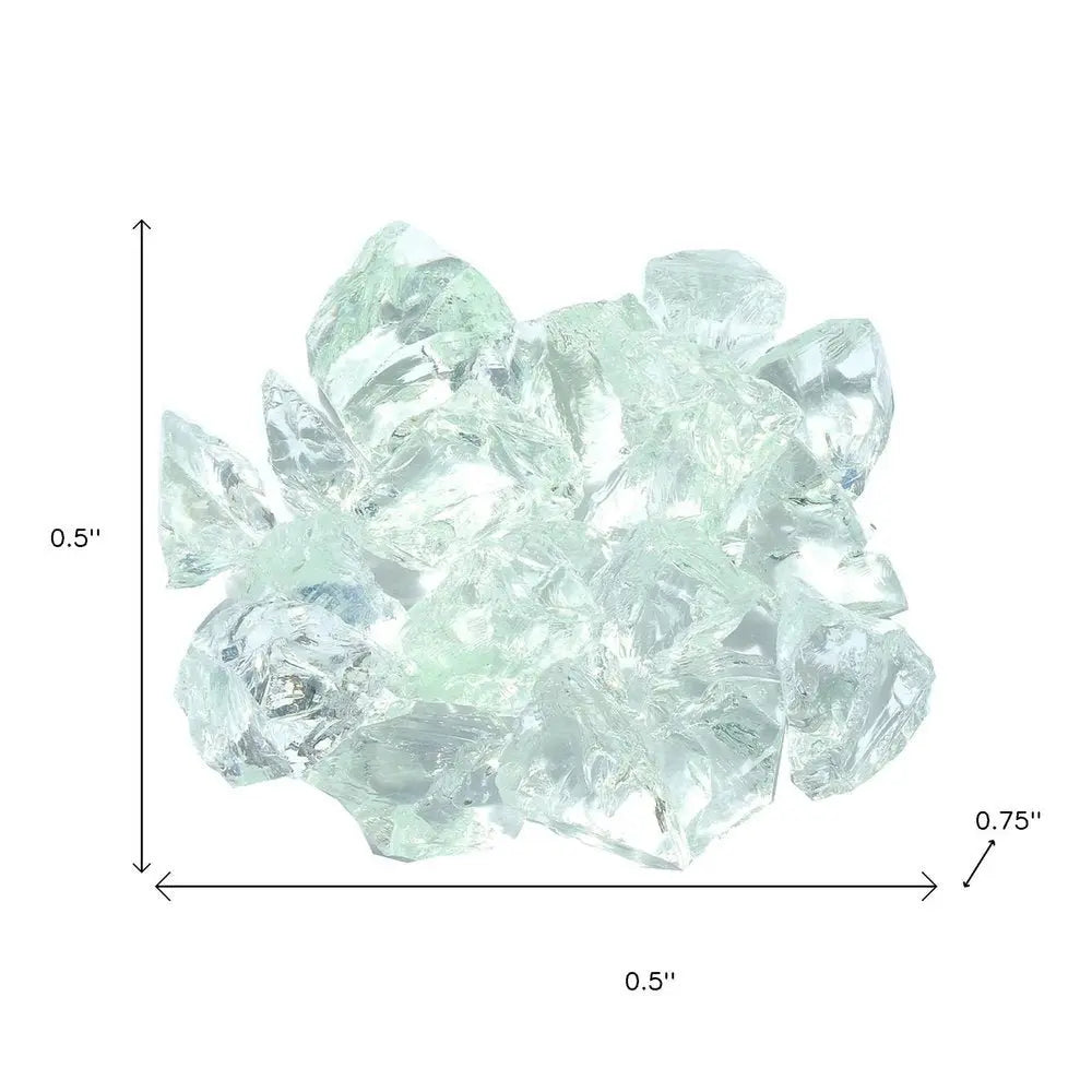 Clear Round Reflective Fire Pit Glass - NOBLE HOME INTERIORS