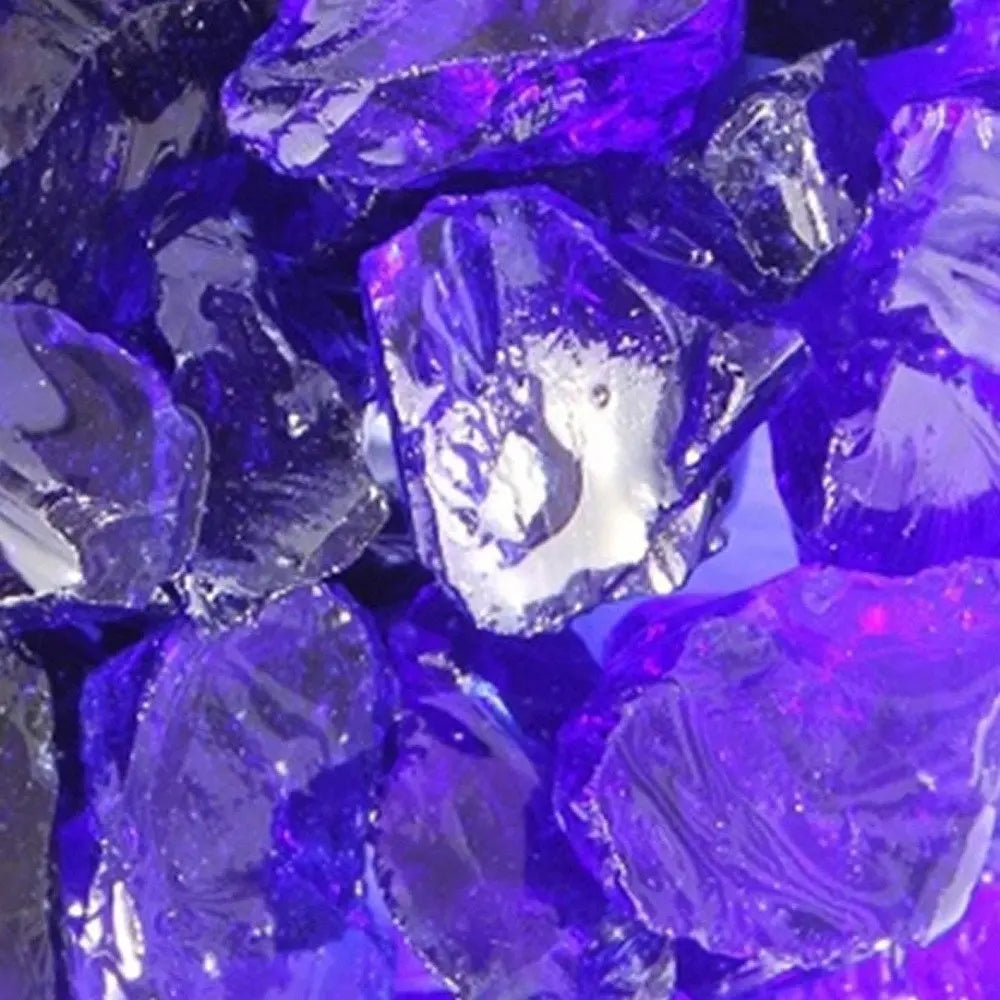 Cobalt Round Reflective Fire Pit Glass - NOBLE HOME INTERIORS