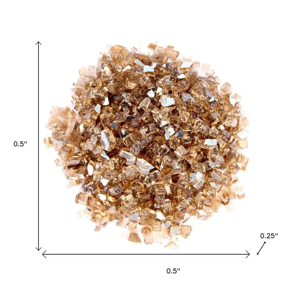 Copper Round Reflective Fire Pit Glass - NOBLE HOME INTERIORS