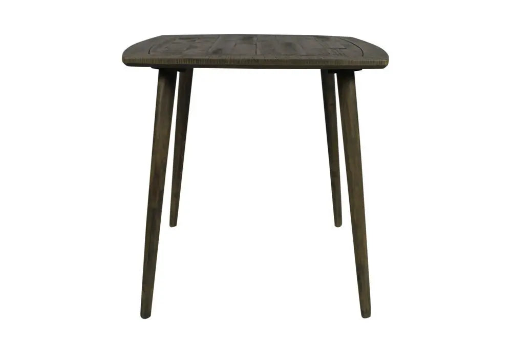 Five Piece Brown and Black Square Solid Wood Dining Set with Four Chairs - NOVA HOME FURNITURE