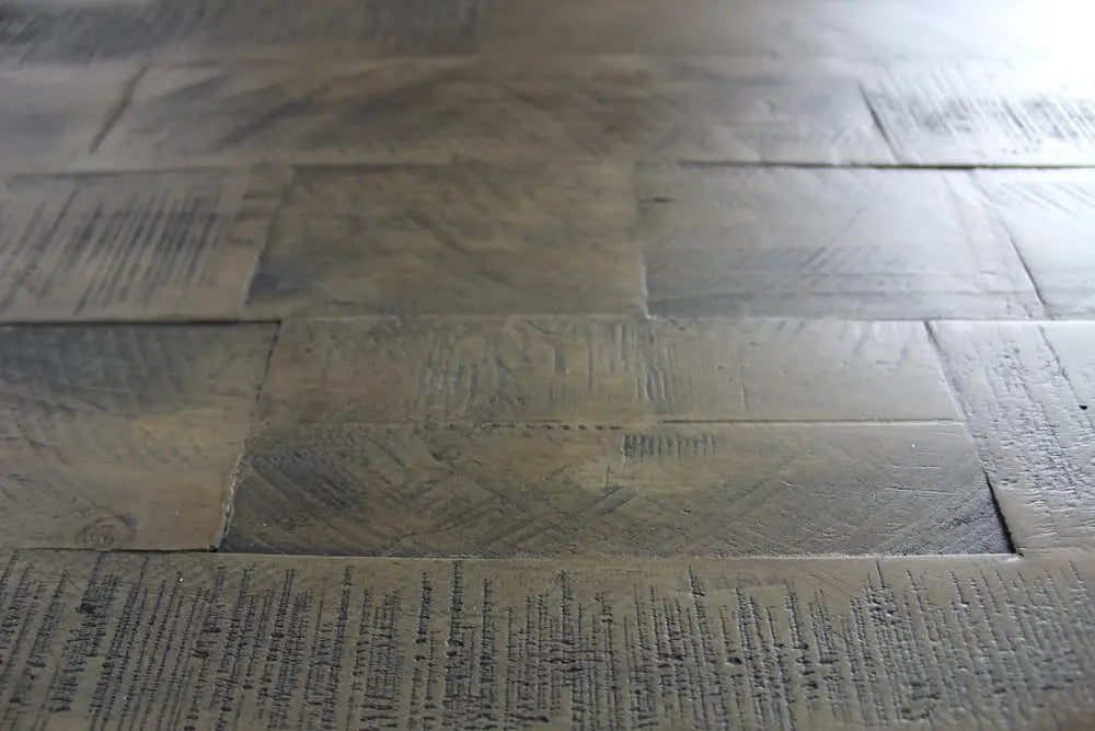 Five Piece Brown and Black Square Solid Wood Dining Set with Four Chairs - NOVA HOME FURNITURE