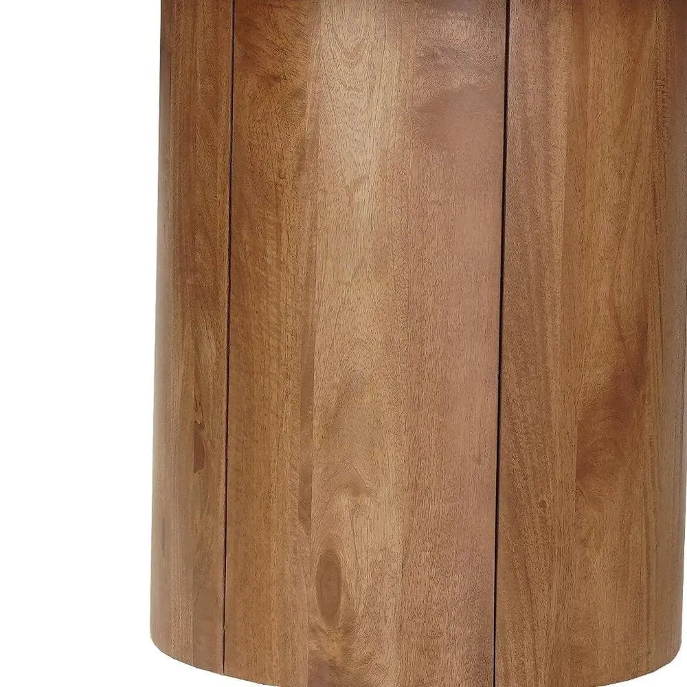 Five Piece Brown Round Solid Wood Dining Set with Four Chairs - NOVA HOME FURNITURE