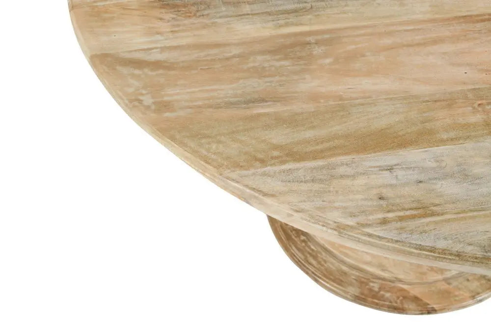 Five Piece Dark Brown Round Solid Wood Dining Set with Four Chairs - NOVA HOME FURNITURE