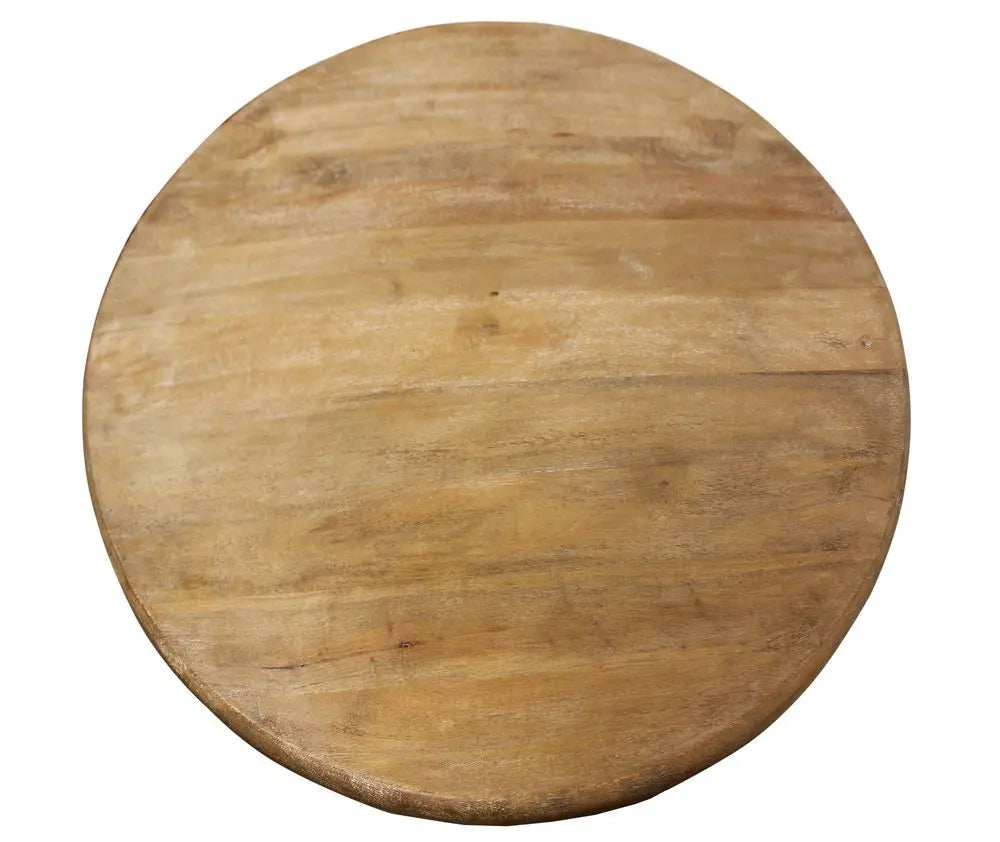 Five Piece Natural Round Solid Wood Dining Set with Four Chairs - NOVA HOME FURNITURE