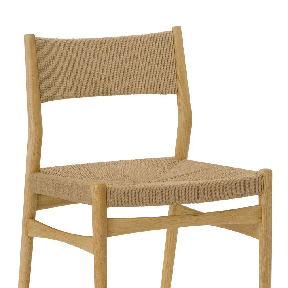 Five Piece Oak Round Dining Set with Four Chairs - NOVA HOME FURNITURE