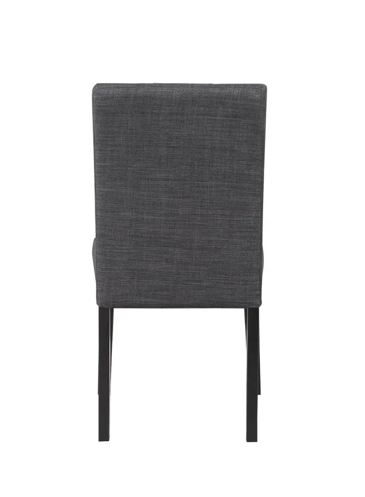 Five Piece White and Black Round Faux Marble Dining Set with Four Chairs - NOVA HOME FURNITURE