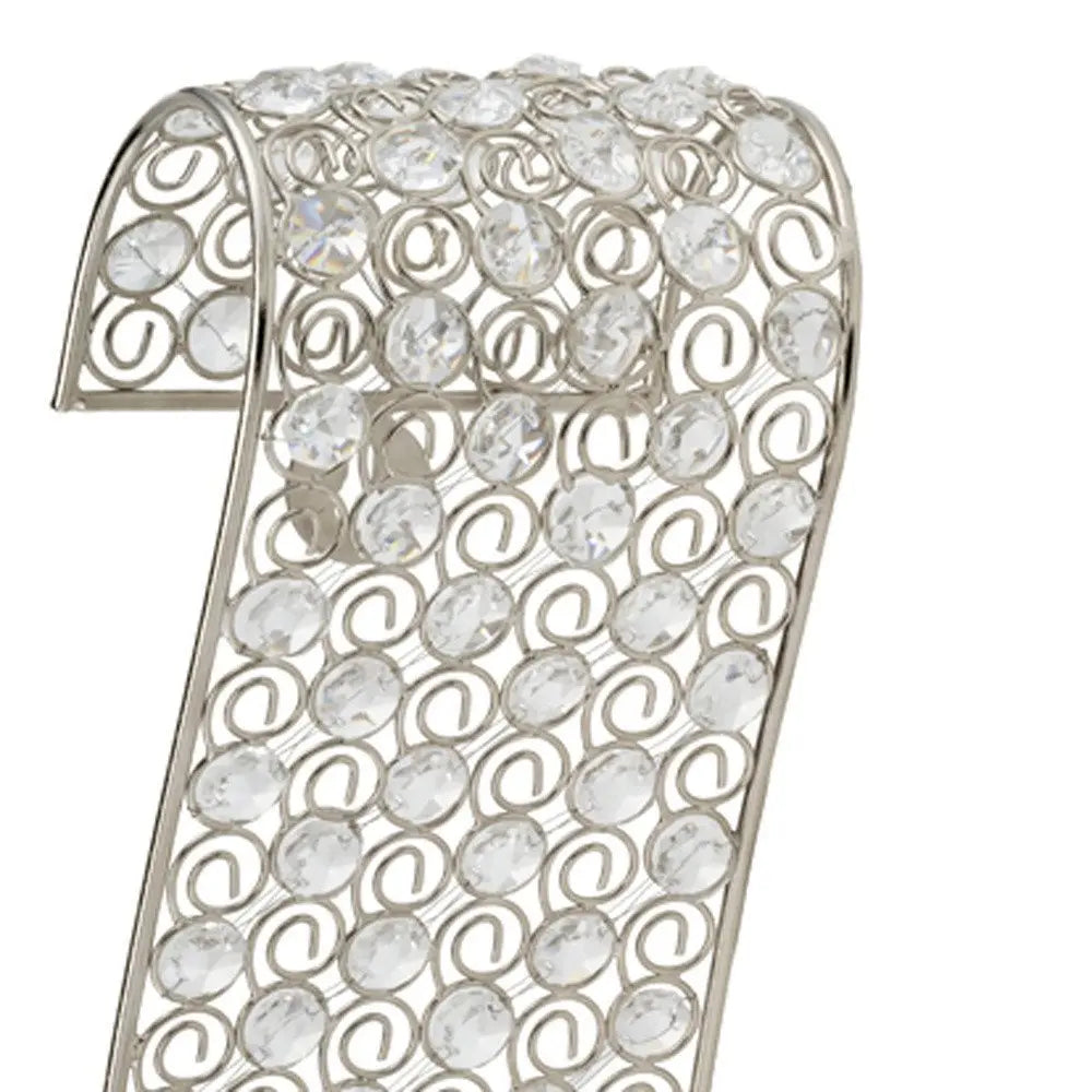 Gold And Faux Crystal Swirling Wall Sconce - NOBLE HOME INTERIORS