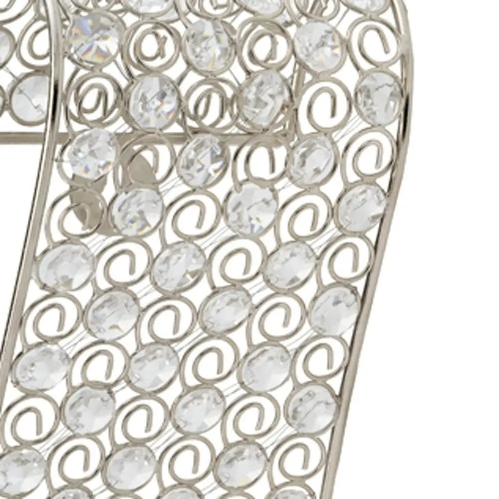 Gold And Faux Crystal Swirling Wall Sconce - NOBLE HOME INTERIORS