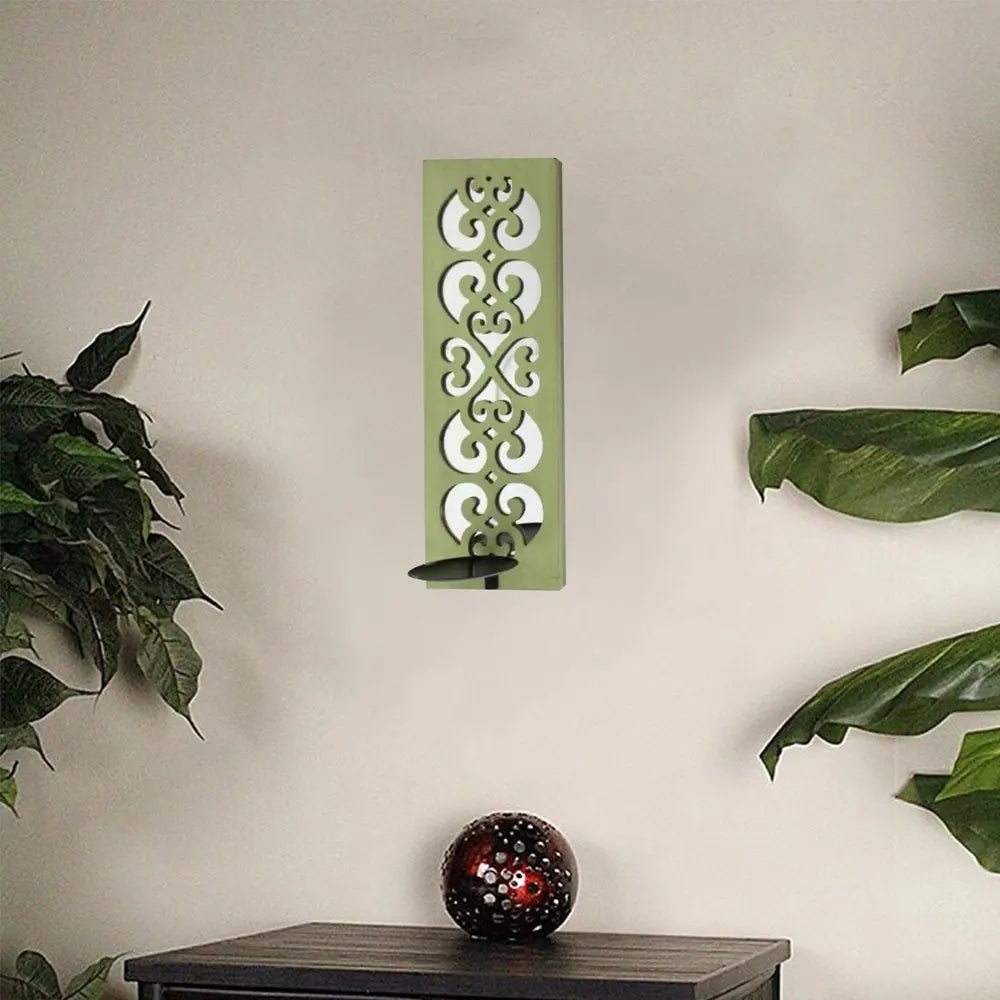 Green Wood Hanging Dimensional Sculpture - NOBLE HOME INTERIORS