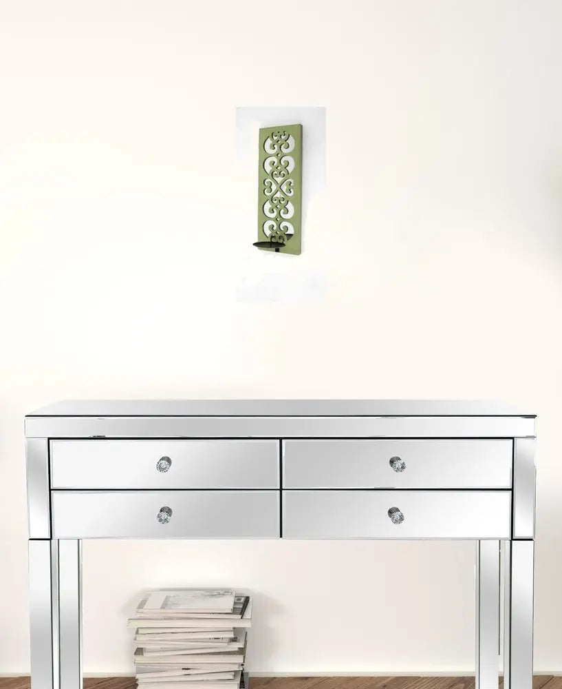 Green Wood Hanging Dimensional Sculpture - NOBLE HOME INTERIORS