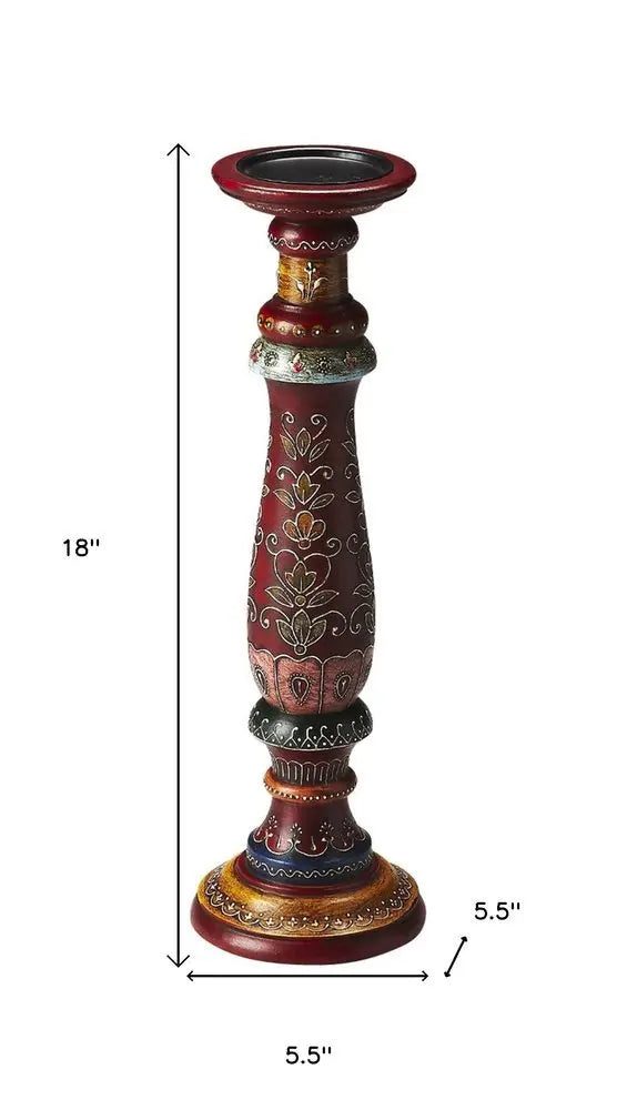 Hand Painted Candle Holder - NOBLE HOME INTERIORS