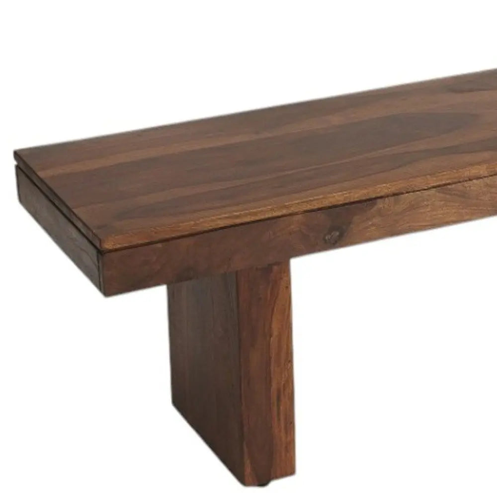Modern Chunky Solid Wood Bench - NOBLE HOME INTERIORS