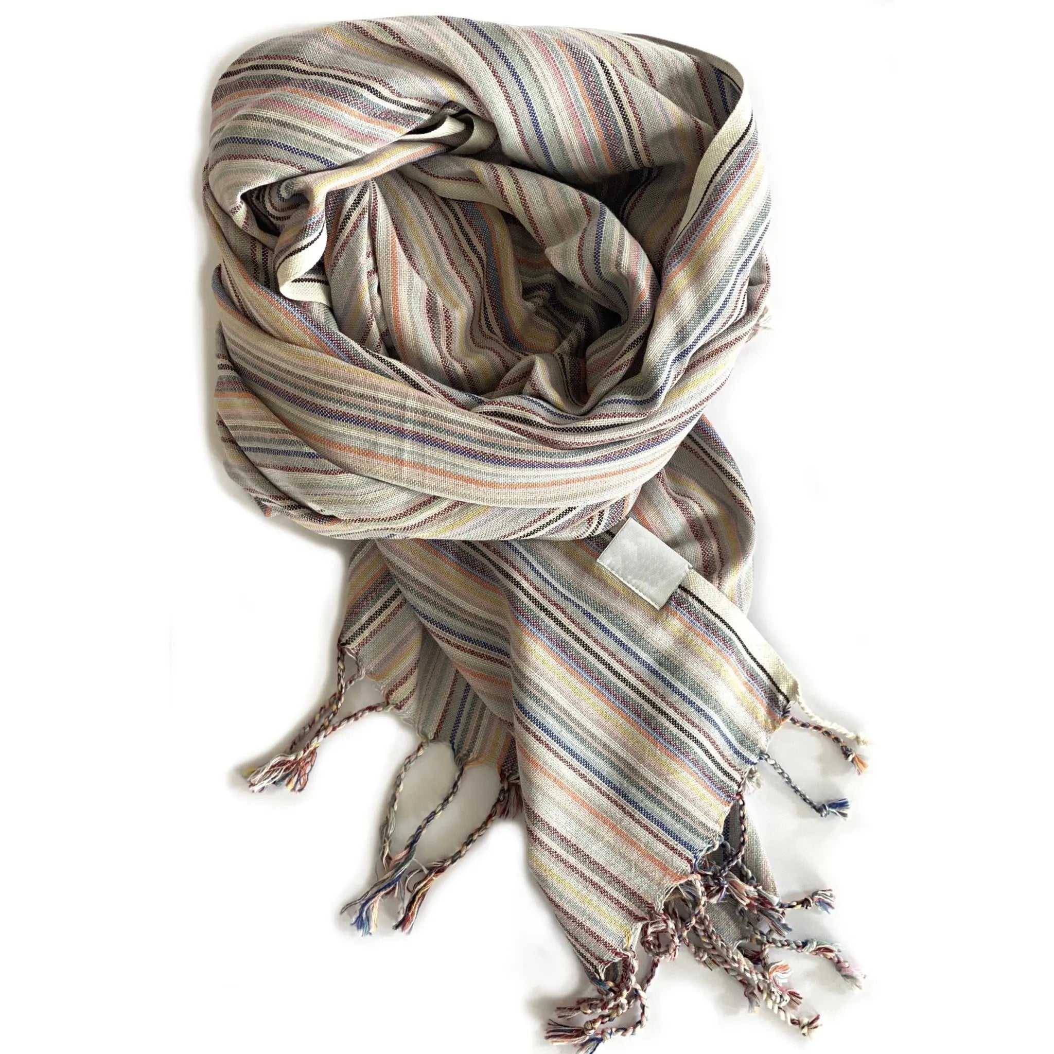 Multi Colored Striped Design Turkish Beach Blanket - NOBLE HOME INTERIORS