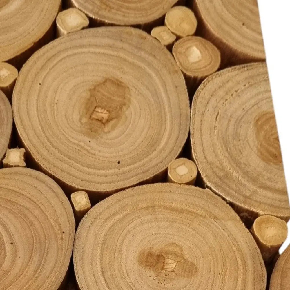 Natural Tree Stump Slice Teak Reclaimed Wood Decorative Wall Panels - NOBLE HOME INTERIORS