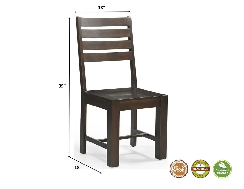 Nine Piece Brown Solid Wood Dining Set with Eight Chairs - NOVA HOME FURNITURE