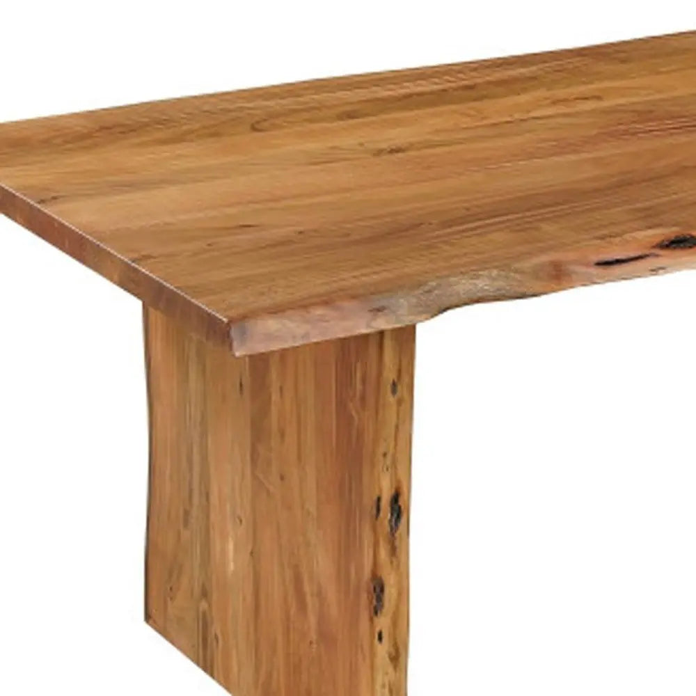 Nine Piece Brown Solid Wood Dining Set with Eight Chairs - NOVA HOME FURNITURE