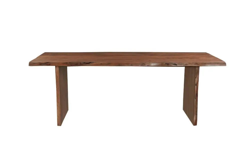 Nine Piece Brown Solid Wood Dining Set with Eight Chairs - NOVA HOME FURNITURE