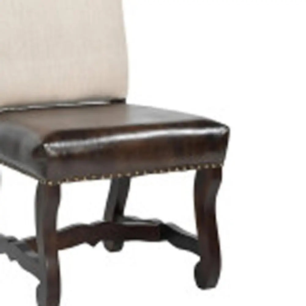 Nine Piece Brown Solid Wood Dining Set with Eight Chairs - NOVA HOME FURNITURE