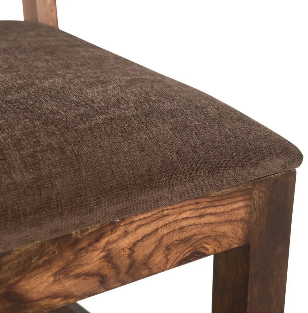 Nine Piece Dark Brown Solid Wood Dining Set with Eight Chairs - NOVA HOME FURNITURE