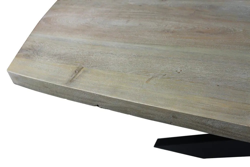 Nine Piece Gray and Black Solid Wood Dining Set with Eight Chairs - NOVA HOME FURNITURE