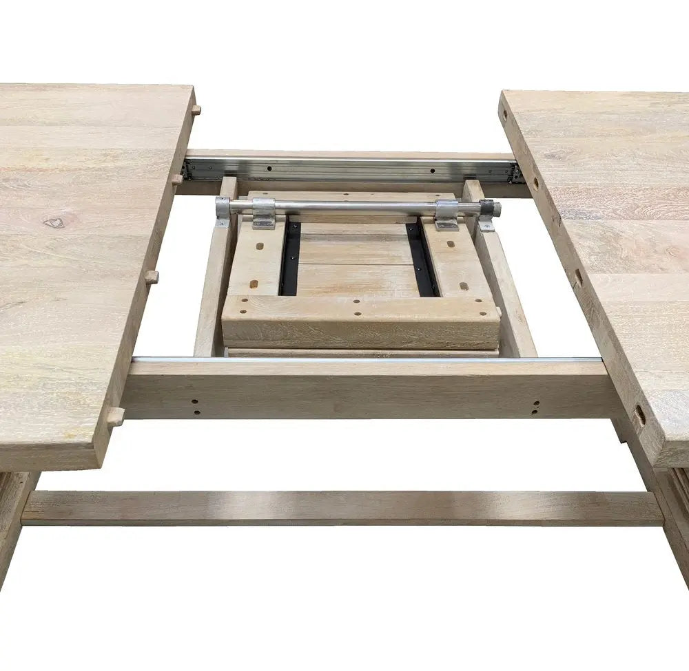 Nine Piece White Solid Wood Dining Set with Eight Chairs - NOVA HOME FURNITURE