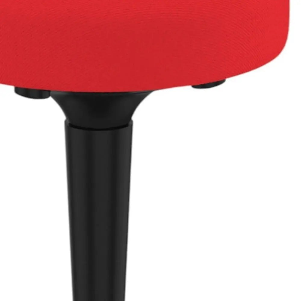 Red and Black Adjustable Height Swivel Office Chair - NOBLE HOME INTERIORS