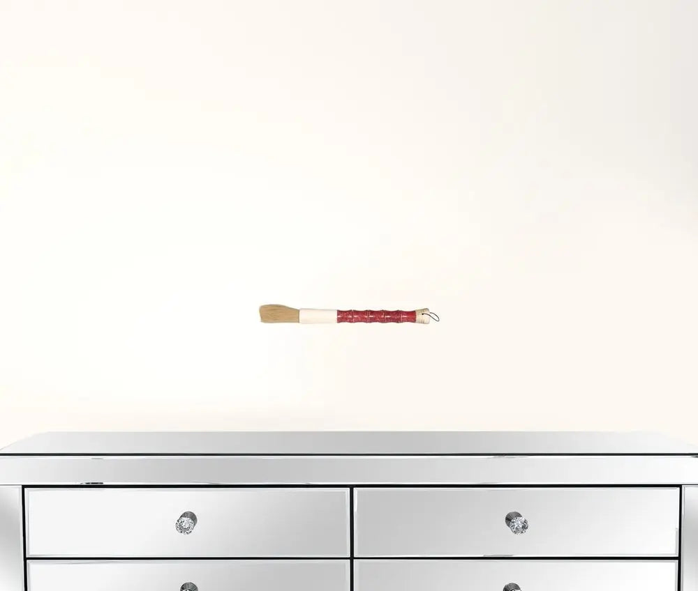 Red Spotted Jade Faux Bamboo Decorative Calligraphy Brush - NOBLE HOME INTERIORS