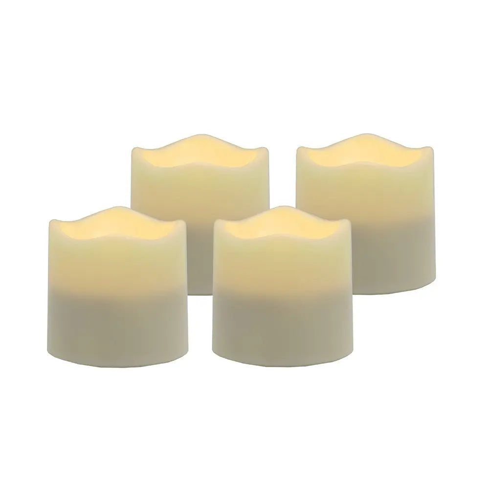 Set of Four Ivory Flameless Tealight Candle - NOBLE HOME INTERIORS
