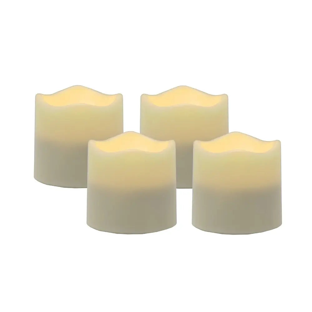 Set of Four Ivory Flameless Tealight Candle - NOBLE HOME INTERIORS