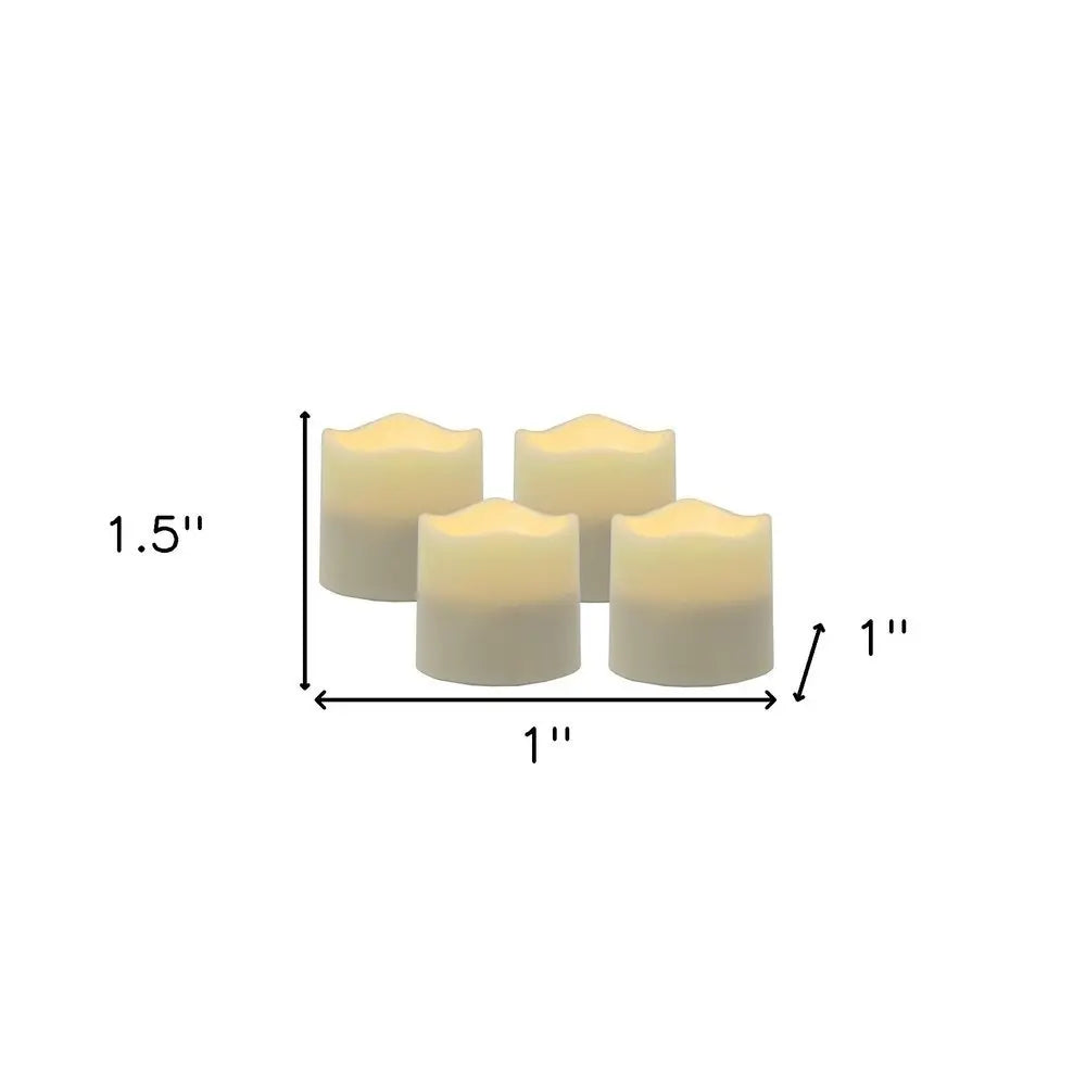 Set of Four Ivory Flameless Tealight Candle - NOBLE HOME INTERIORS