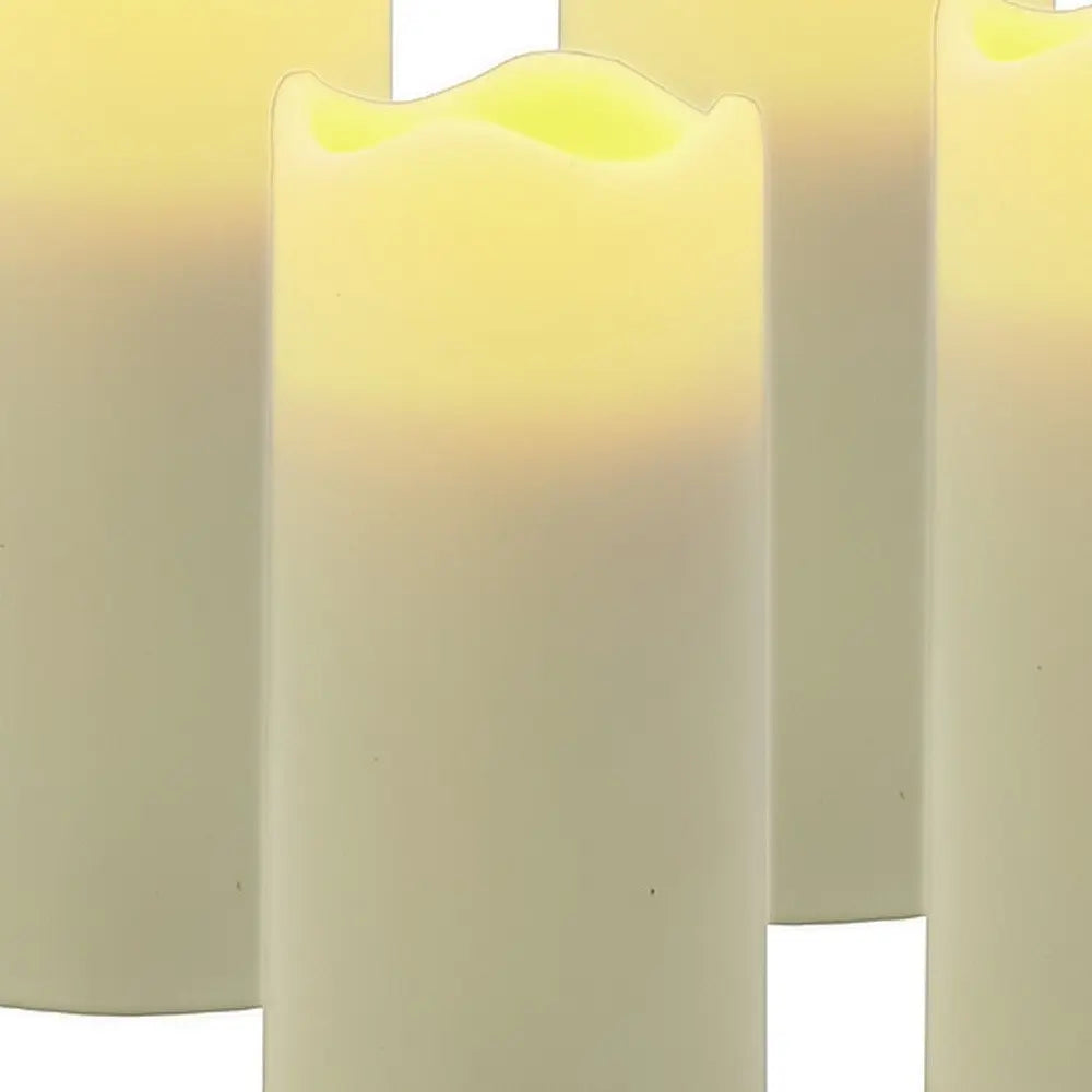 Set of Four Ivory Flameless Votive Candle - NOBLE HOME INTERIORS