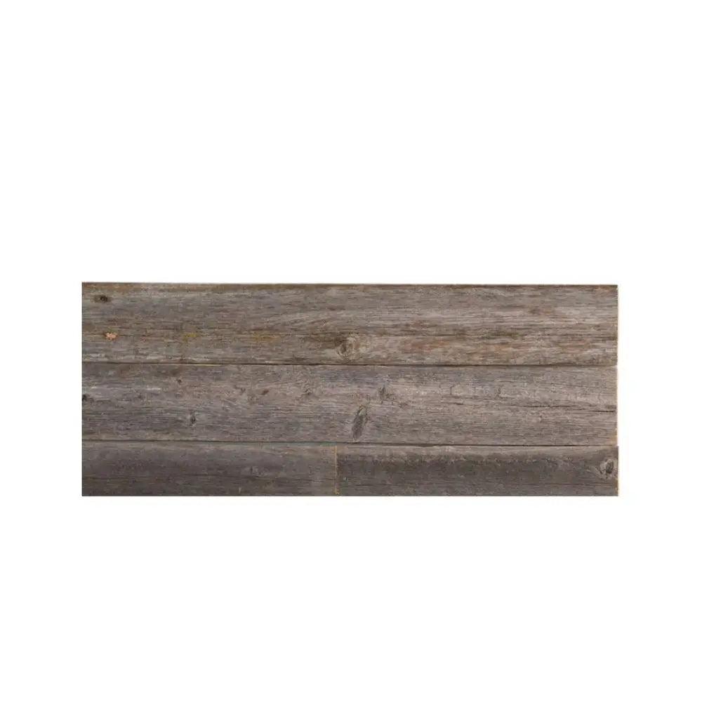 Set of Six 4" X 48" Gray and Brown Wood Plank Wall Decor - NOBLE HOME INTERIORS