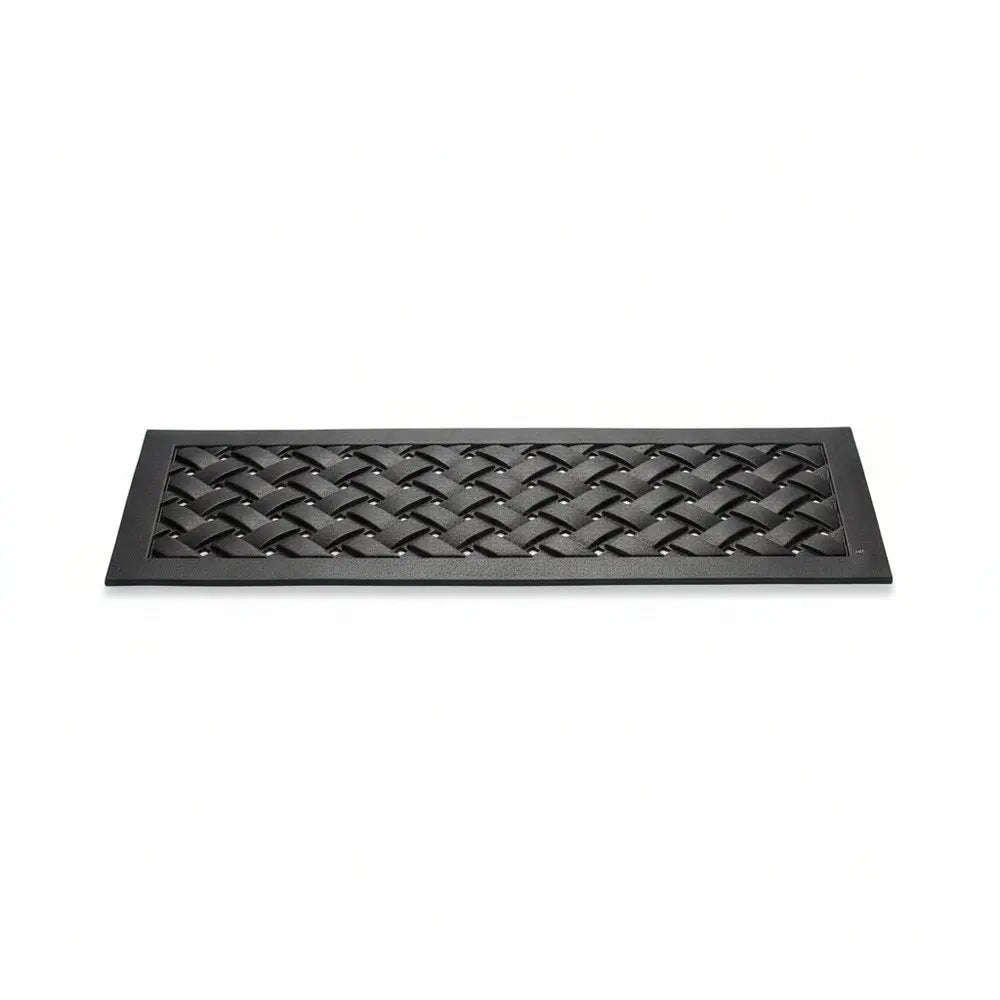 Set Of Six Black Lattice Outdoor Rubber Stair Treads - NOVA HOME FURNITURE