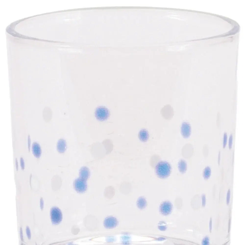 Set of Three Blue Abstract Glass Tabletop Votive Candle Holders - NOVA HOME FURNITURE