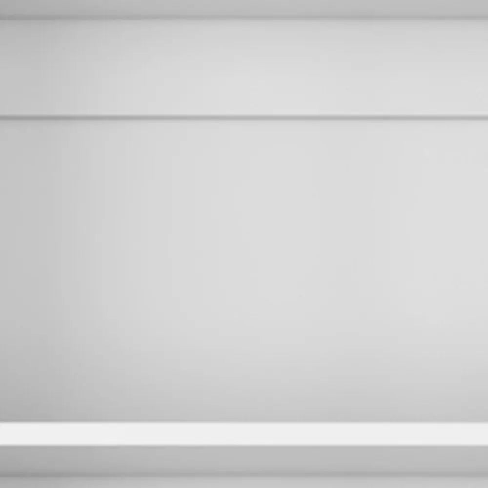 Set of Three White Wood Five Tier Modular Bookcase with Four Doors - NOBLE HOME INTERIORS