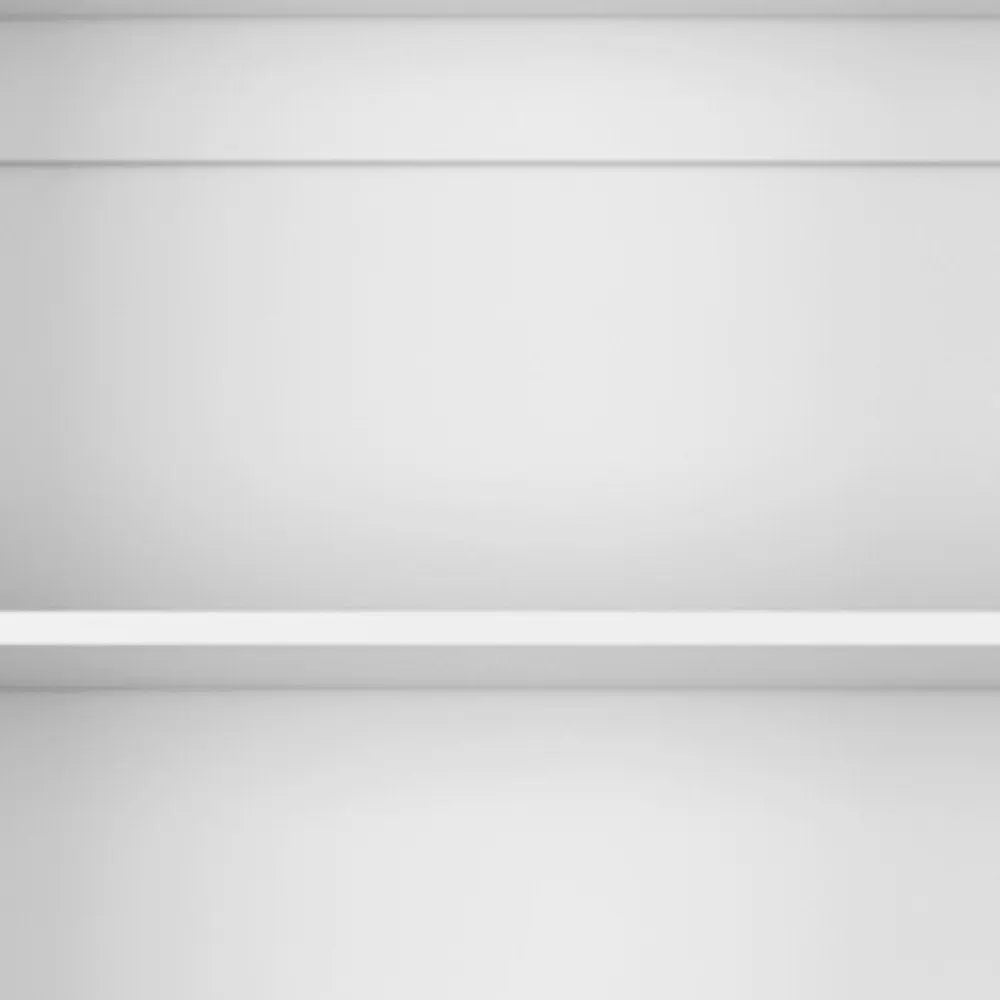 Set of Three White Wood Five Tier Modular Bookcase with Two Doors - NOBLE HOME INTERIORS