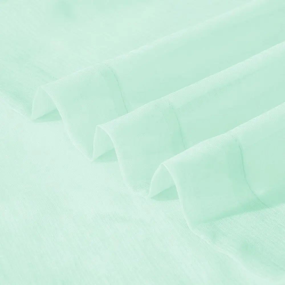 Set of Two 84" Aqua Solid Modern Window Panels - NOBLE HOME INTERIORS