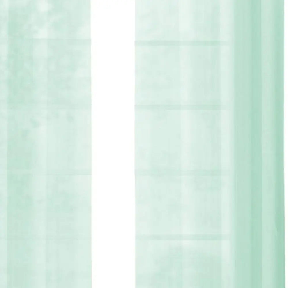 Set of Two 84" Aqua Solid Modern Window Panels - NOBLE HOME INTERIORS